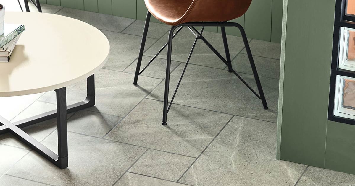 Extra Large Flagstone DC580 | An LVT Design floor for Commercial